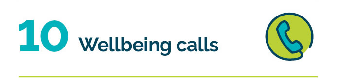 Image showing 10 wellbeing calls