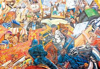 They Shall Not Pass - the mural of the Battle of Cable Street