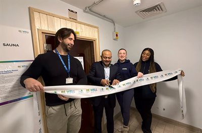 Ribbon cutting - WC saunas