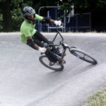 bike circling corner