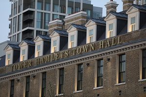 Tower Hamlets Town Hall signage