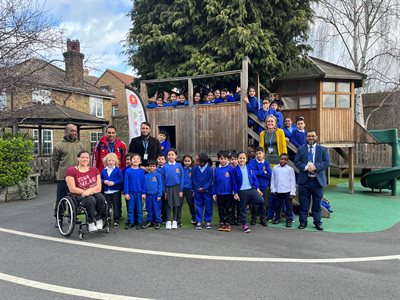 Eden with John Scurr Primary School pupils