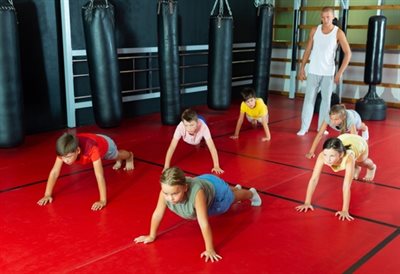 Kids in the gym