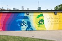 New mural designed by young people expresses hope, belonging and a desire for change