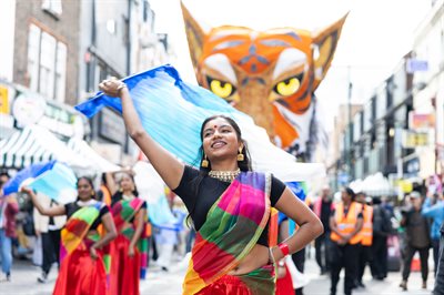 Brick Lane Curry Festival, procession -15