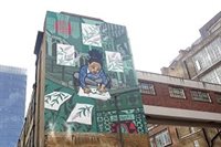 New mural on Pomell Way shaping upcoming Petticoat Lane Art Trail