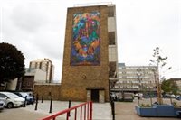 Historic images transformed to create new mural in Bethnal Green