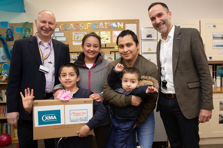 Alejandro Guerrero Avalos, Year 3, with brother, mum and dad
