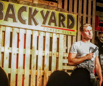 Backyard cinema Russell Howard