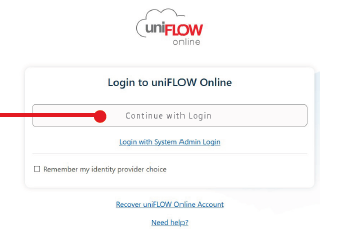 Login with Uniflow