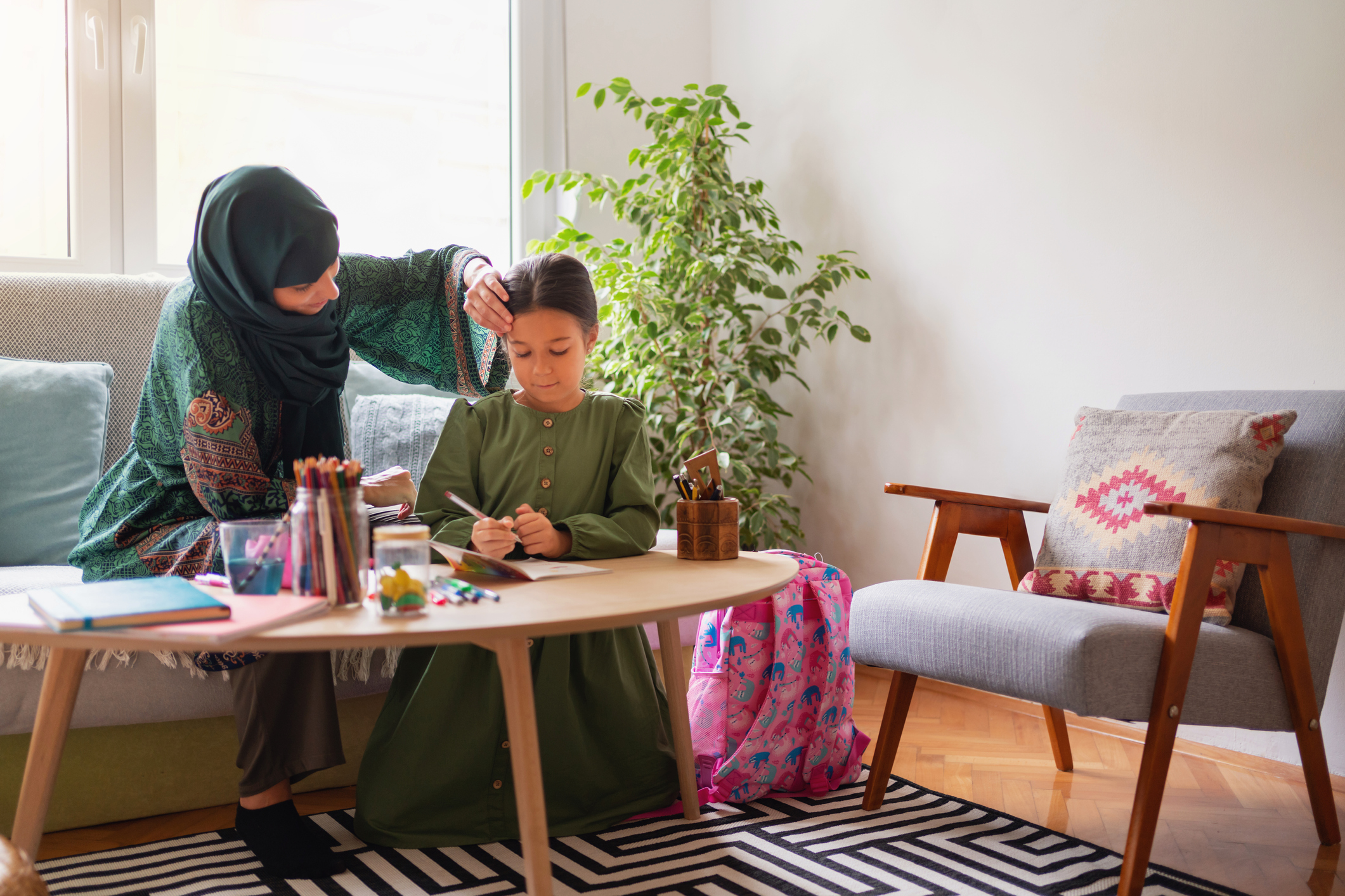 Mum activity with child