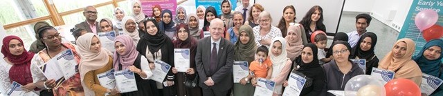 Mayor volunteers event
