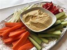 Hummus and crudites