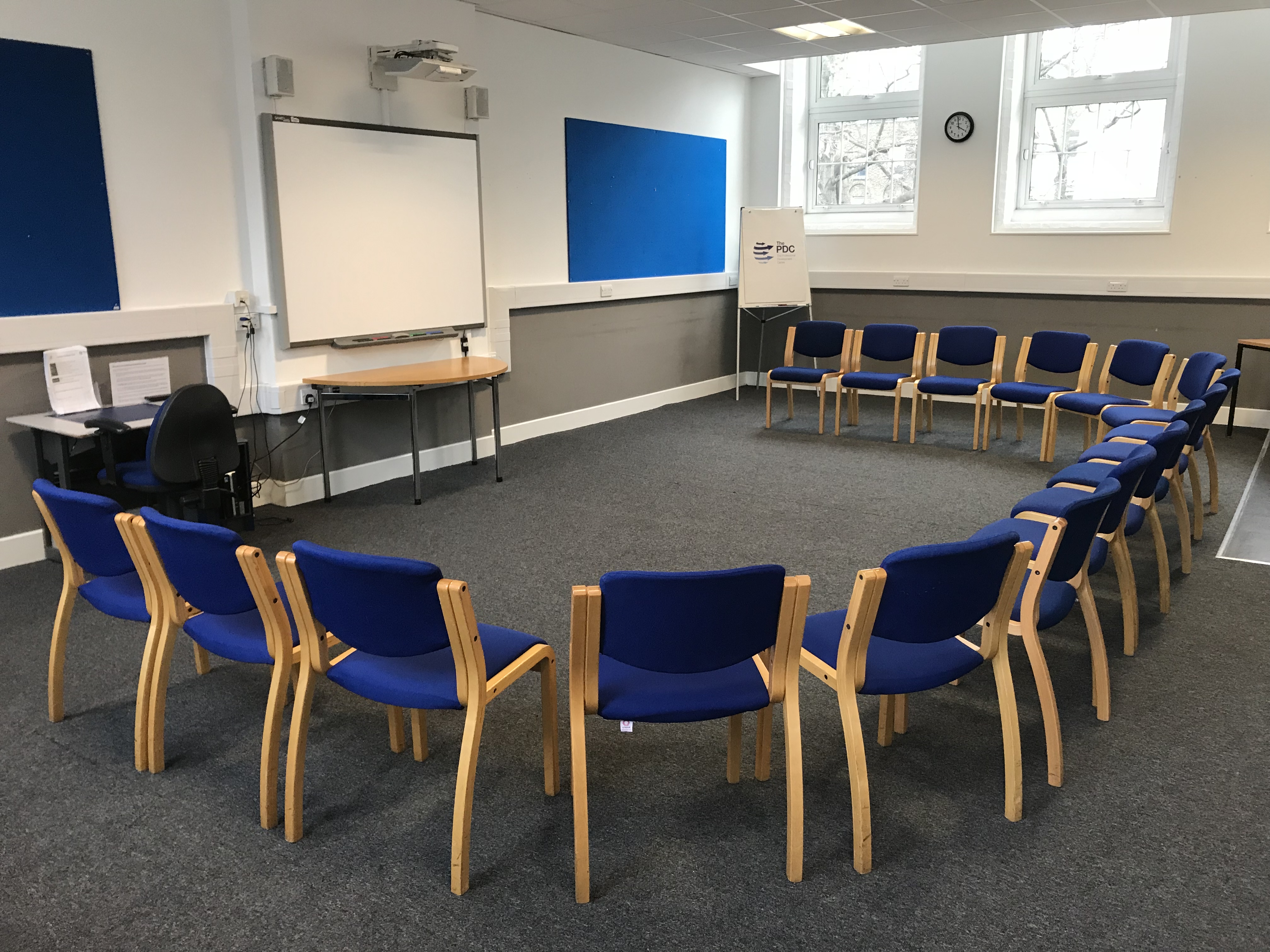 room 107 - ushape chairs only