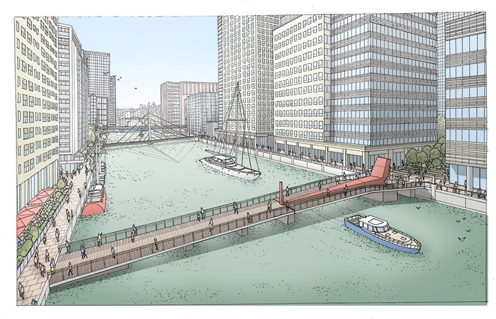 South Dock Bridge Artist Impression