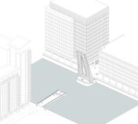 Axonometric diagram of the bridge in the open position