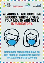 Face covering poster