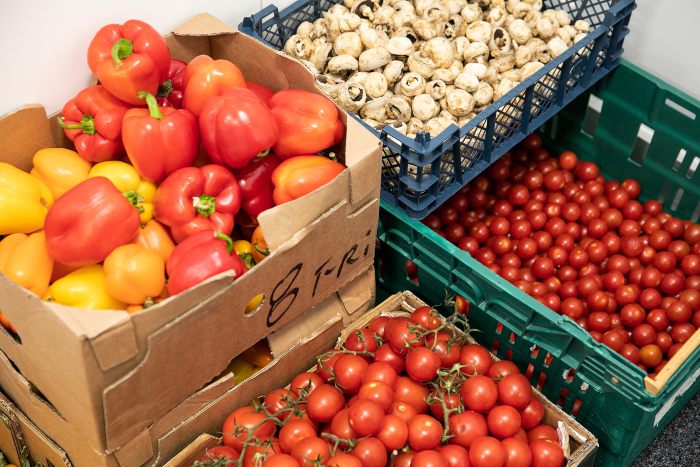 Food Pantry veg selection