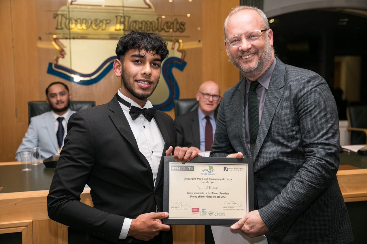 Will Tuckley with Tahmid Hussen