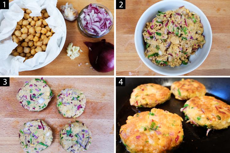 Falafel burgers
