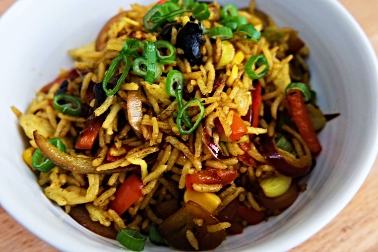 Stir Fry Rice plated