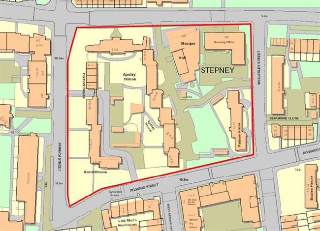 Clichy Estate consultation area map
