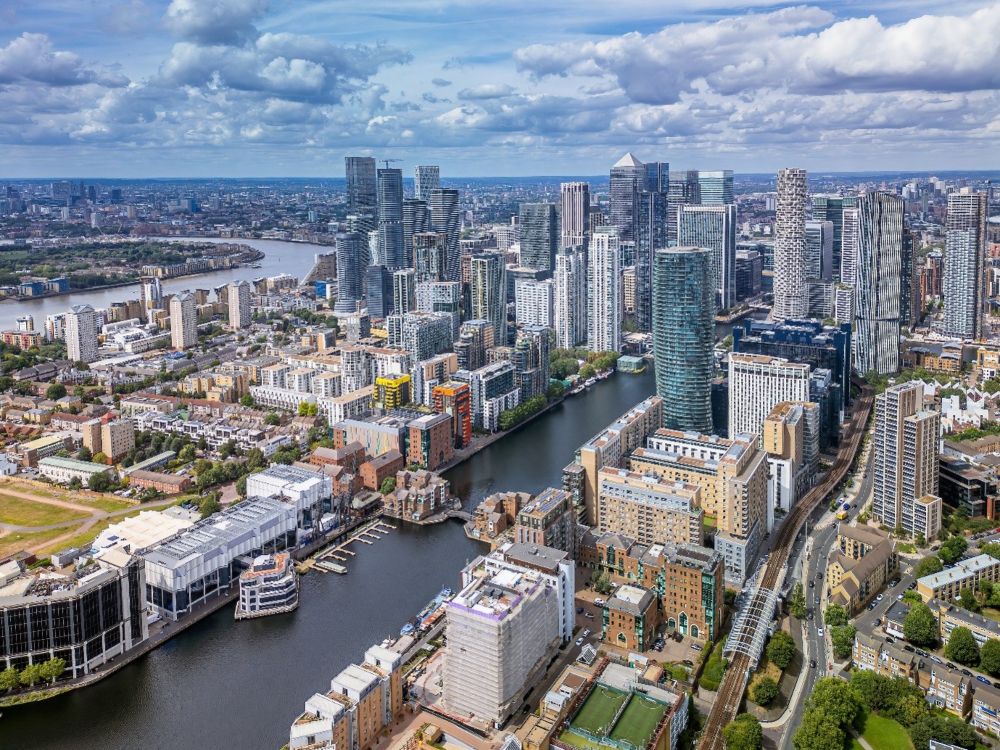 East London skyline