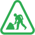 roadworks sign