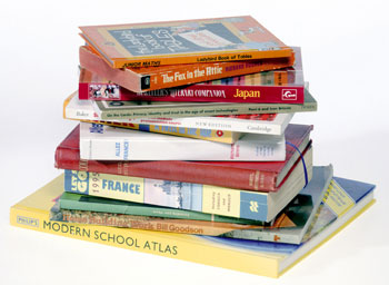 Recycling items, books