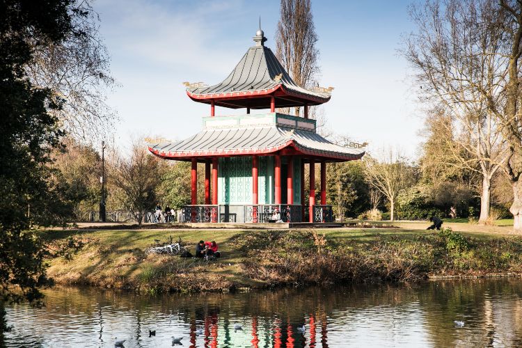 Victoria Park spring time Pagoda