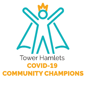 This is an image of the COVID-19 Community Champions logo