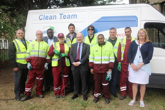 Mayor Biggs and the Clean and Green team