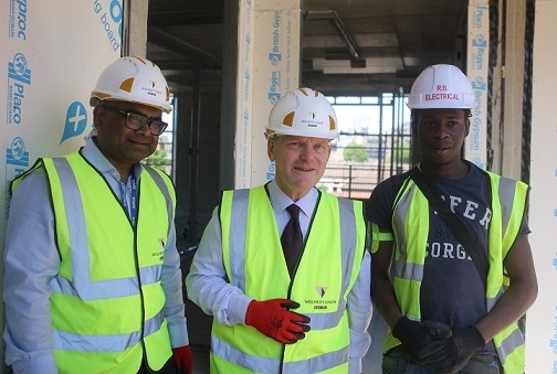 WP Mayor with cllr and Mark