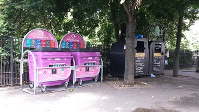 St Johns Park - Manchester Road purple bins