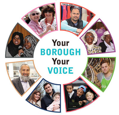 your borough your voice full logo your borough your voice full logo