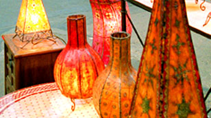 Lamps at spitalfields market