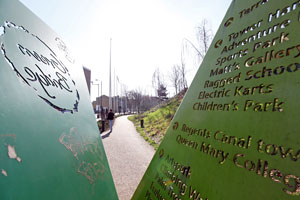 Mile End Park signs, Mile End circular walk