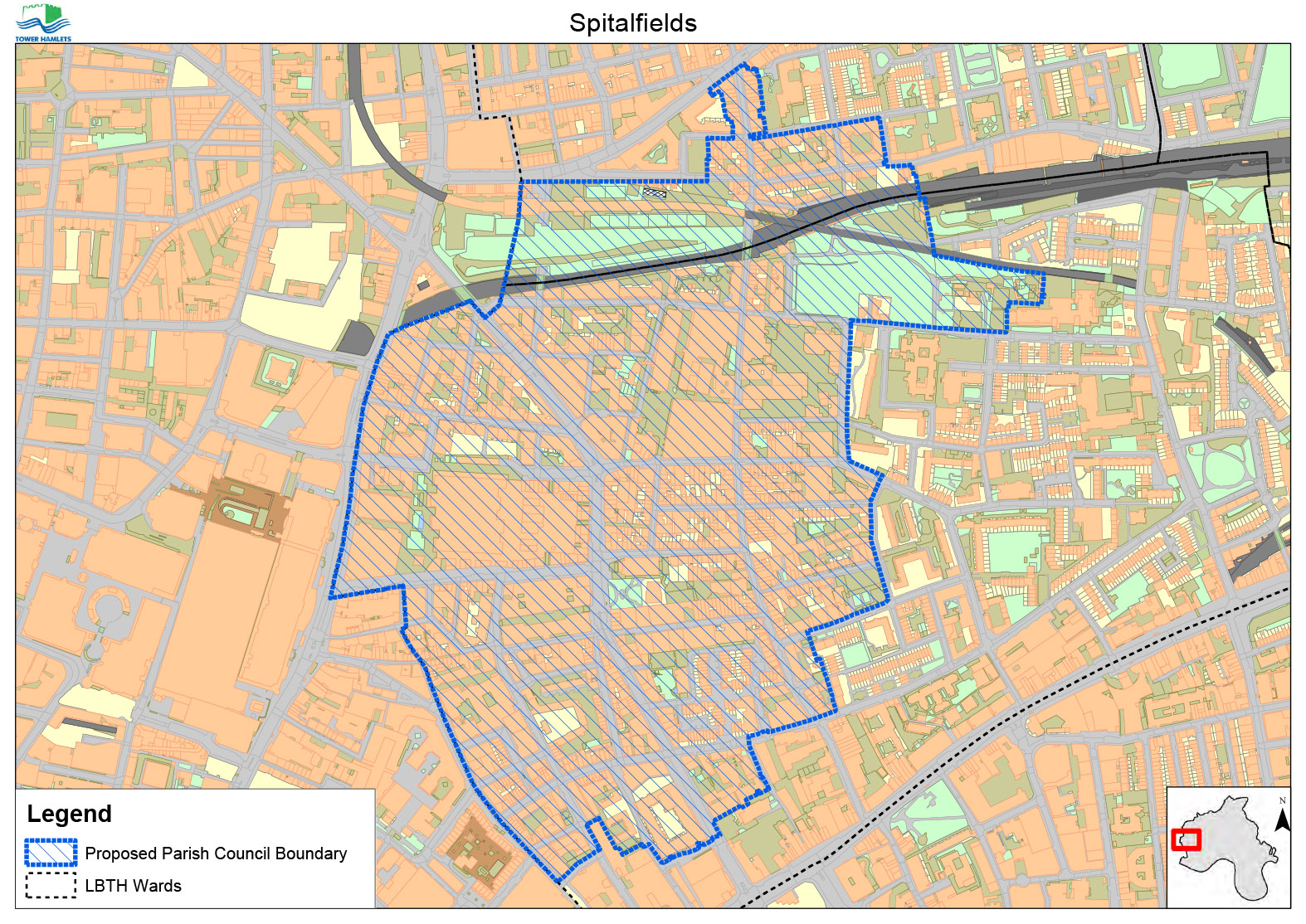 Spitafields parish map